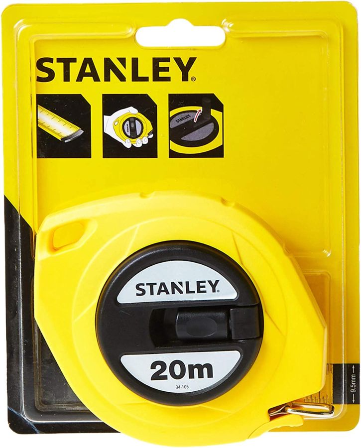 Stanley Steel Closed Measuring Tape, 0-34-105, 20 M