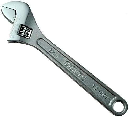 Stanley Silver Adjustable Forged Chrome Vanadium Wrenches, 1-87-431