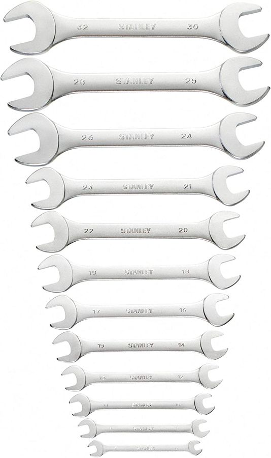 Stanley Open End Wrench Set, 1-95-770, FatMax, 12 Pcs/Set
