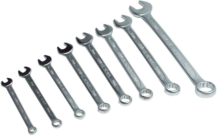 Stanley Combination Wrench Set, 4-87-054, 8 Pcs/Set