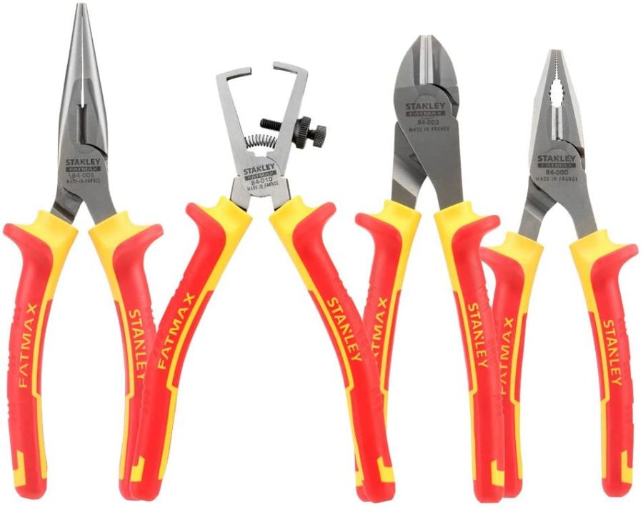 Stanley 484489 Fatmax Vde Plier Set (4 Pieces)