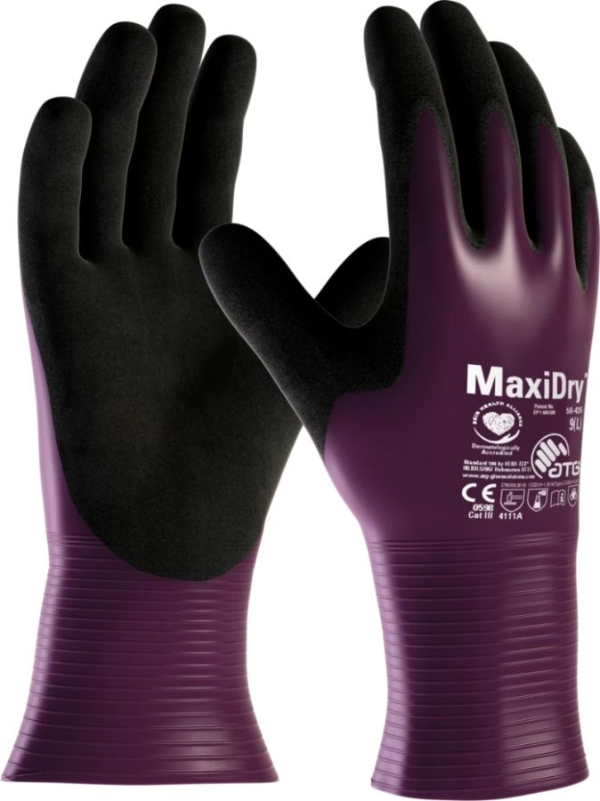 ATG MaxiDry® 56-426 Cut Resistant Safety Gloves, Gauntlet-26 cm, Thickness 1.00 mm, Size 6 (XS) Length 260 mm
