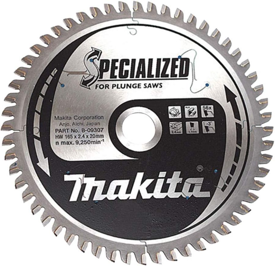 Makita Plunge Cut Circular Saw Blade, B-09298, 165x20MM, 48 Teeth