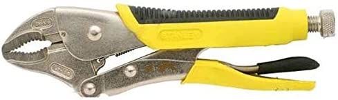 Stanley Yellow Locking Bimaterial Handle Pliers, 84-369