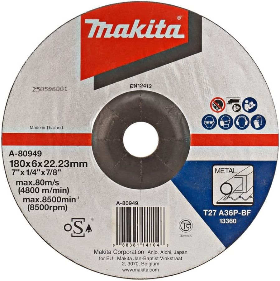 Makita Grinding Wheel, A-80933, A36P, 125mm
