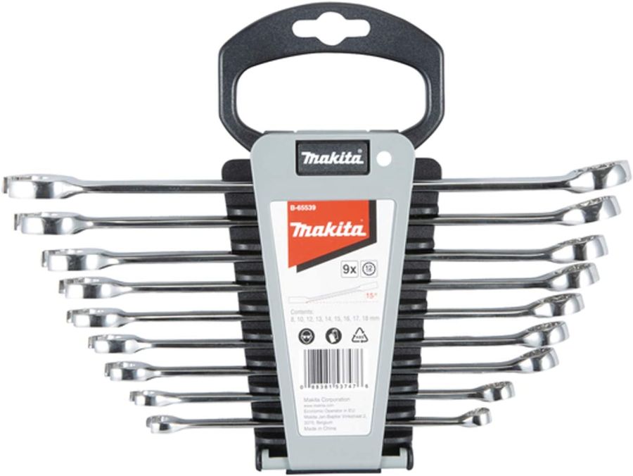 Makita Combination Wrench Set, B-65539, 9PCS
