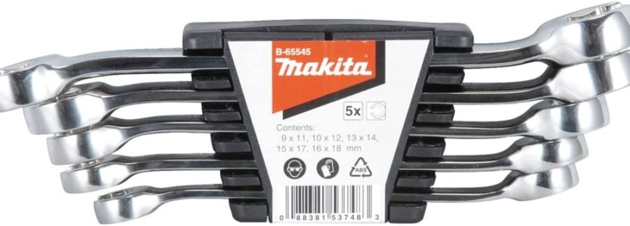 Makita Flare Nut Wrench Set, B-65545, 5PCS