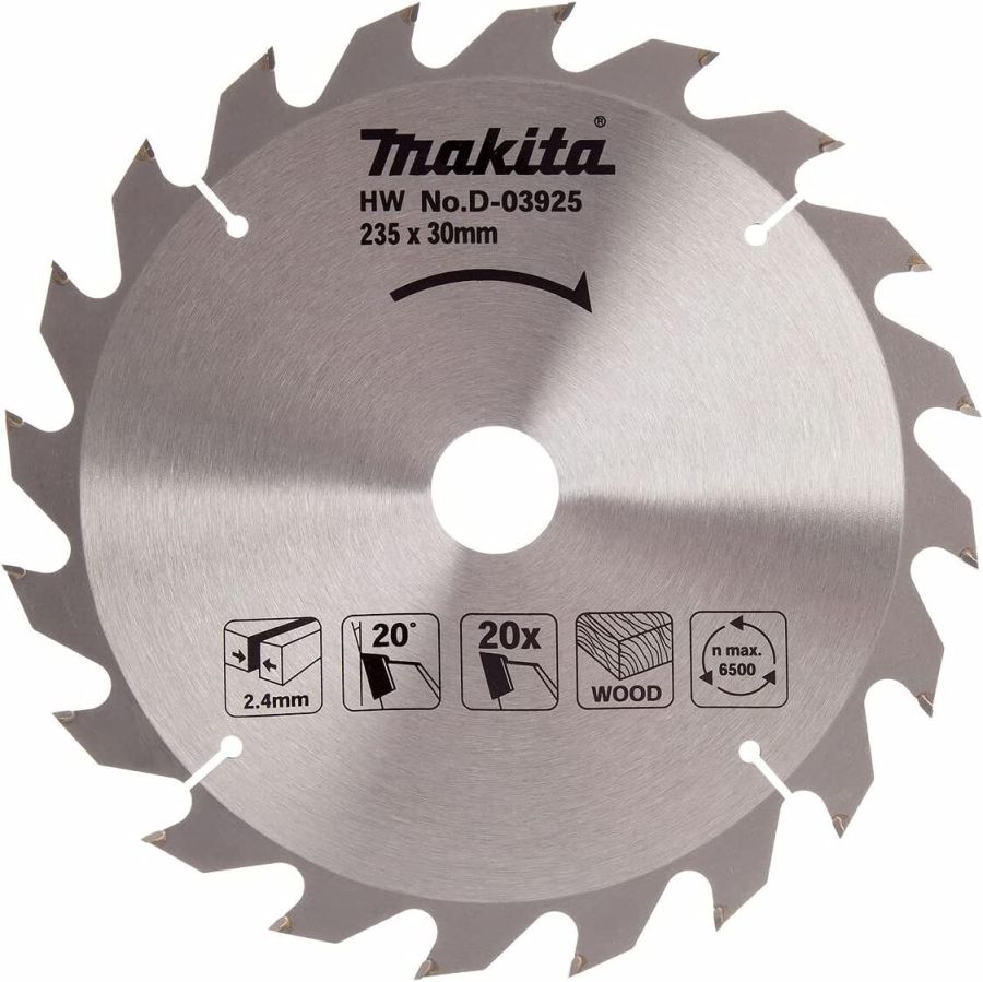 Makita Circular Saw Blade, D-03925, 235x30MM, 20 Teeth