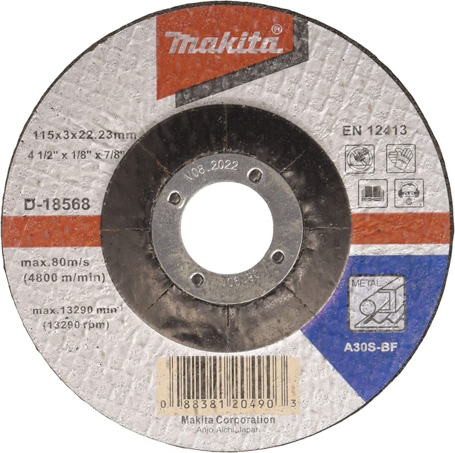 Makita Cutting Wheel, D-18568, A30S, 115mm