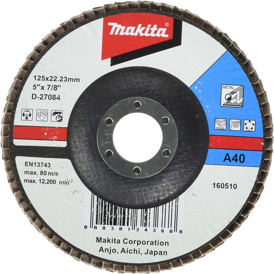 Makita Flap Disc, D-27062, A120, 115MM