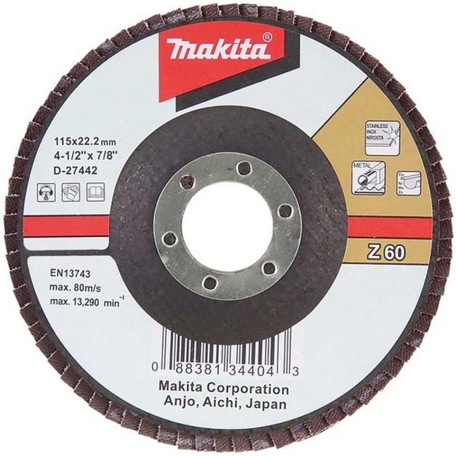 Makita Flap Disc, D-27442, Z60, 115MM