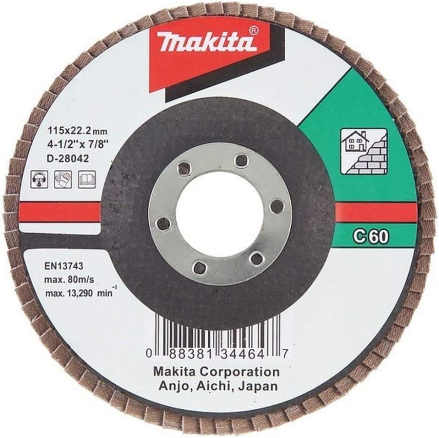 Makita Flap Disc, D-28042, C60, 115MM