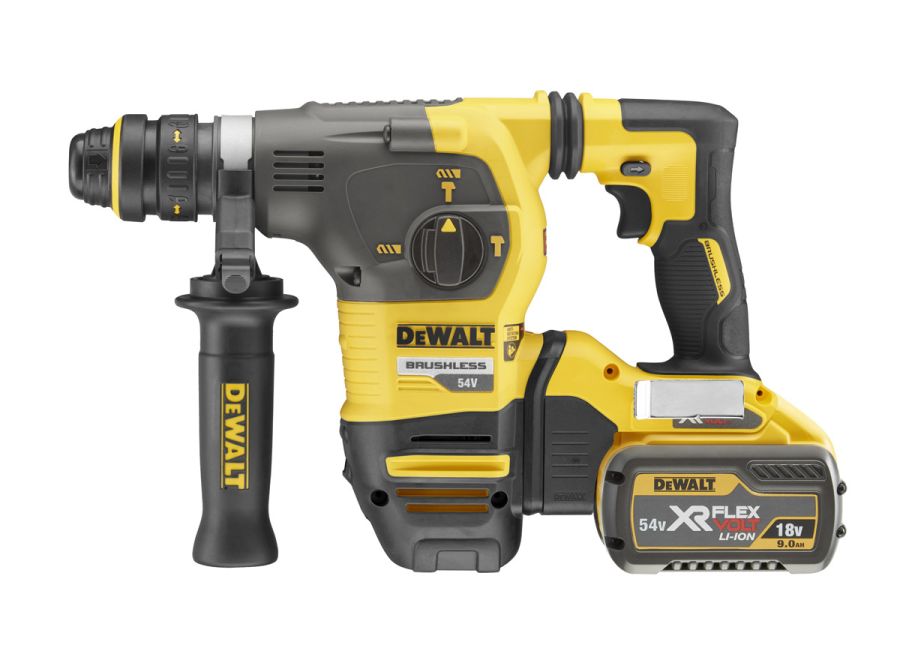 Dewalt SDS-Plus Cordless Hammer Drill W/ QCC, DCH334X2-GB, 54V