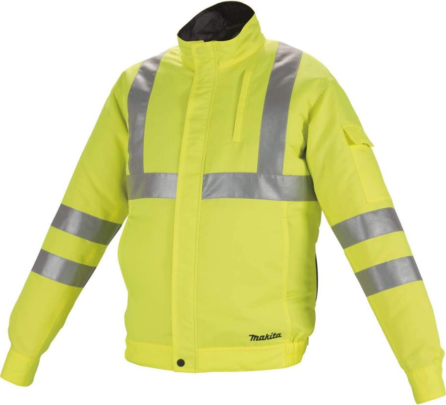 Makita 18V LXT Cordless High Visibility Fan Jacket, DFJ214ZL, Large