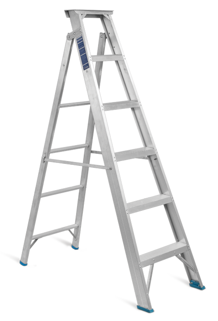 KT Plus 4 Steps Dual Purpose Ladder KTDPAL4 with 130 KG Loading Capacity, Height 1075mm and Width 427mm