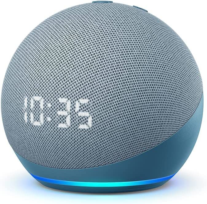 Echo Dot (4th generation)  Smart speaker with clock and Alexa- Blue
