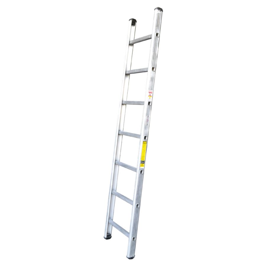 EMC Straight Ladder, EHSL-07, Aluminum, 1 Side, 7 Steps, 1.9 Mtrs, 113.39 Kgs