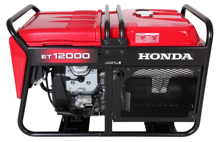Honda ET12000, 11 kVA Electric Start 380V Three Phase AVR Petrol Generator with Battery