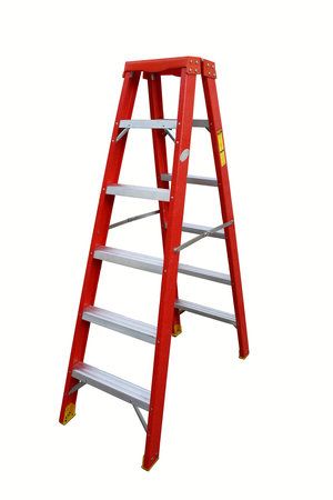 Penguin Fibreglass Double Sided Step Ladder, FGDSPT, 14 Steps, 4 Mtrs, 175 Kg Weight Capacity