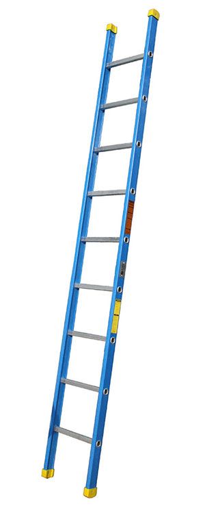 Unique Straight Ladder, USFGSL-13, Fiberglass, 13 Steps, 4.04 Mtrs