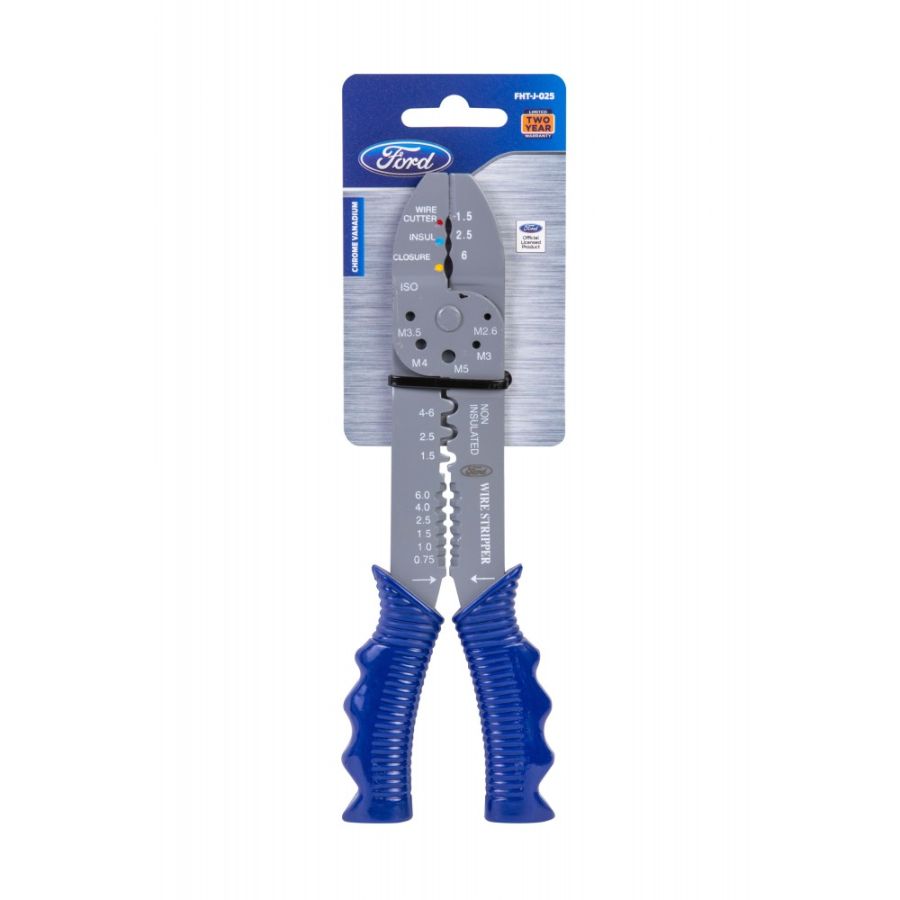 Ford High Quality Wire Stripper, FHT-J-025, Blue/Silver