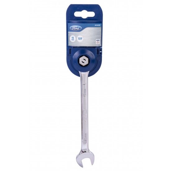 Ford Gear Wrench, FHT-M-008, 15MM, Blue/Silver