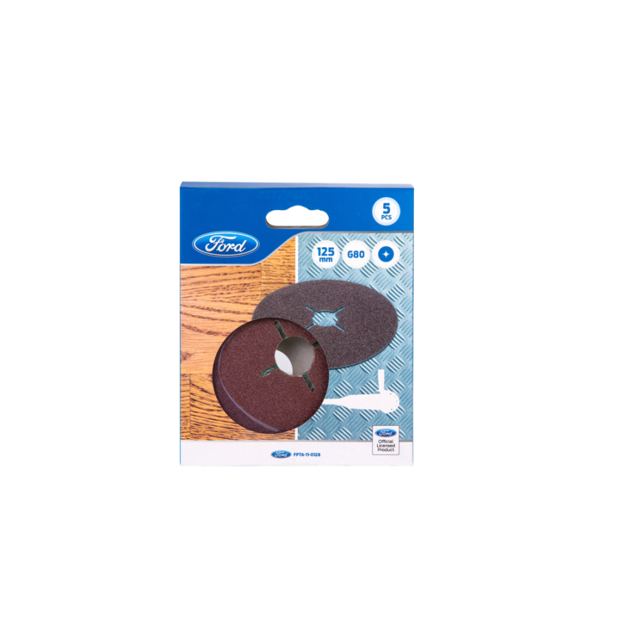 Ford Angle Grinder Sand Paper, FPTA-11-0128, Brown, 5PCS