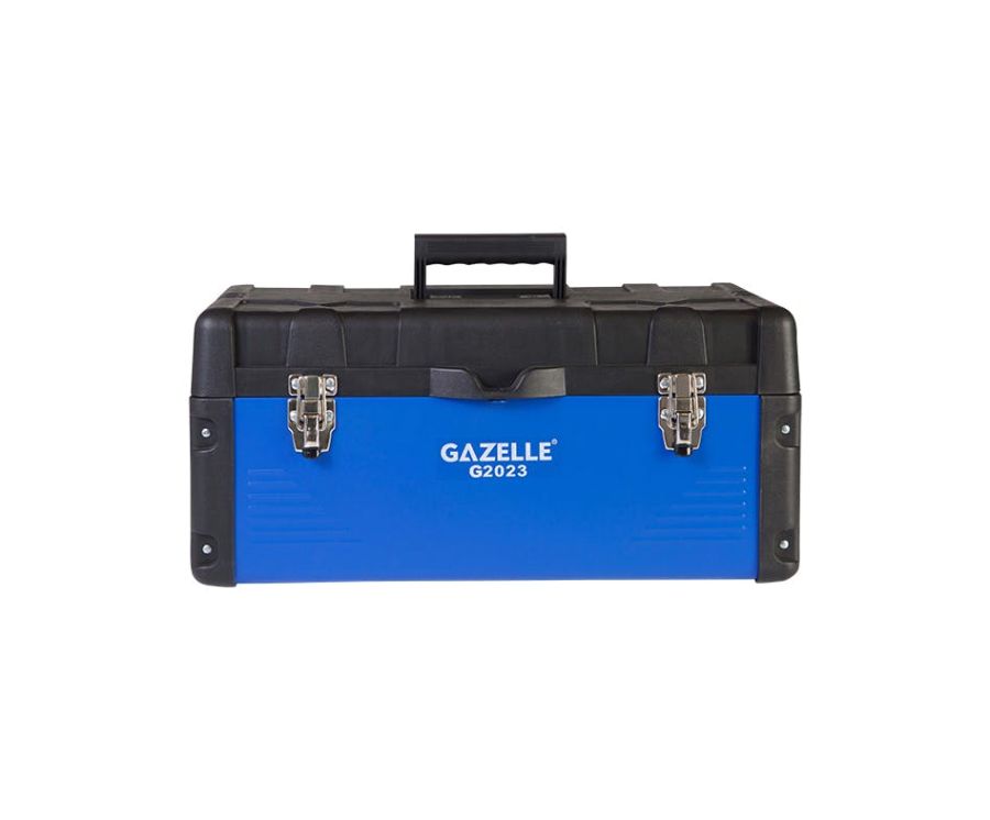 Gazelle Pro Tool Box With Tray, G2023, 23 Inch, Black/Blue
