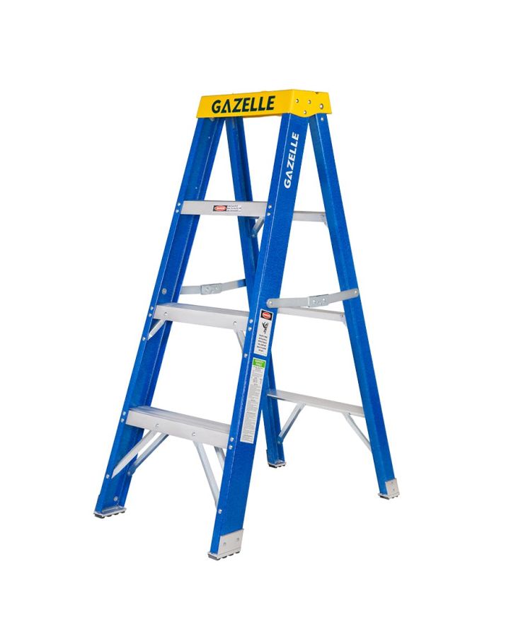 Gazelle Step Ladder, G3004, Fiberglass, 2.4 Mtrs Height, 136 Kg
