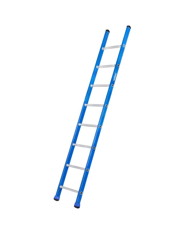 Gazelle Straight Ladder, G3208, Fiberglass, 8 Steps, 136 Kg