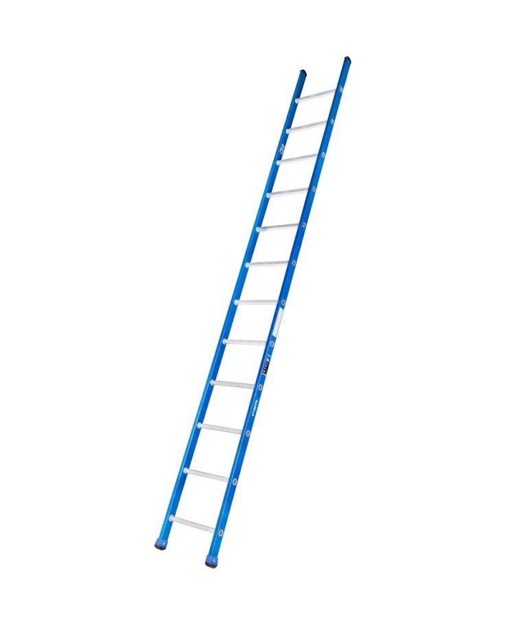 Gazelle Straight Ladder, G3212, Fiberglass, 12 Steps, 136 Kg