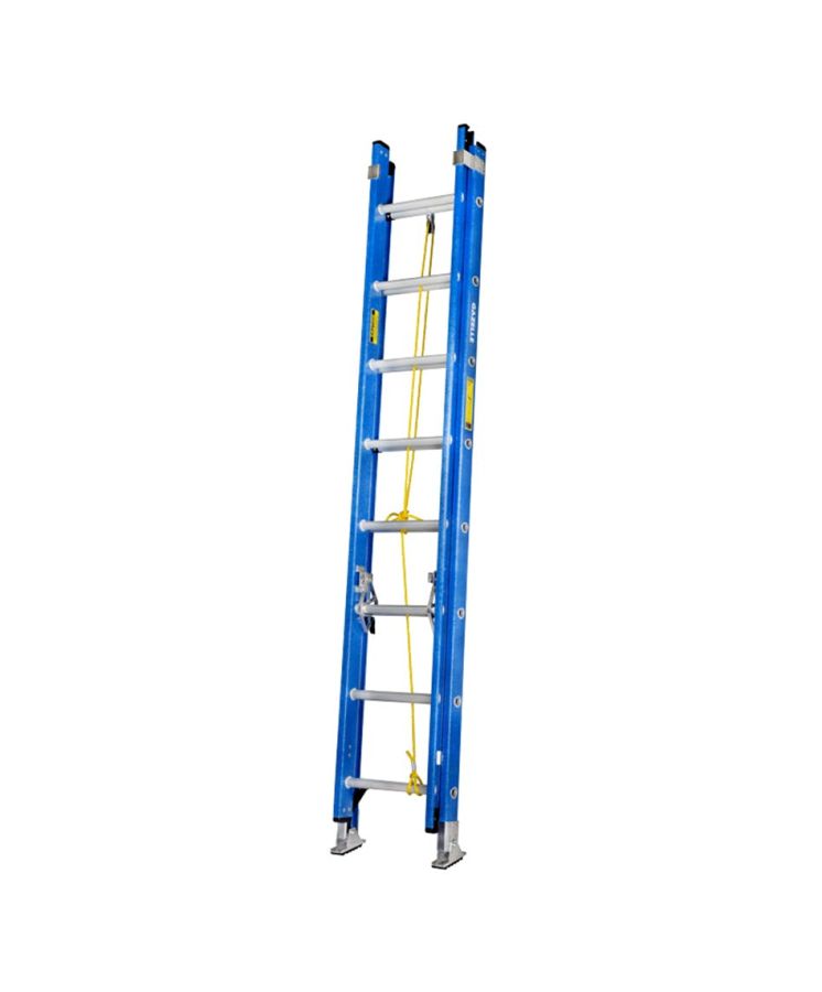Gazelle Extension Ladder, G3516, Fiberglass, 8+8 Steps, 136 Kg