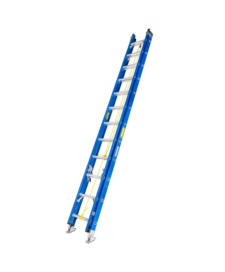 Gazelle Extension Ladder, G3524, Fiberglass, 12+12 Steps, 136 Kg