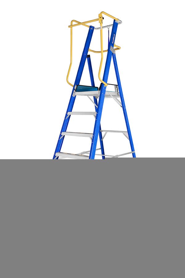 Gazelle Proguard Platform Step Ladder, G3809, 2.3 Mtrs, 150 Kg Weight Capacity