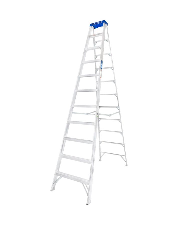 Gazelle Step Ladder, G5012, Aluminium, 4.6 Mtrs Height, 113.3 Kg