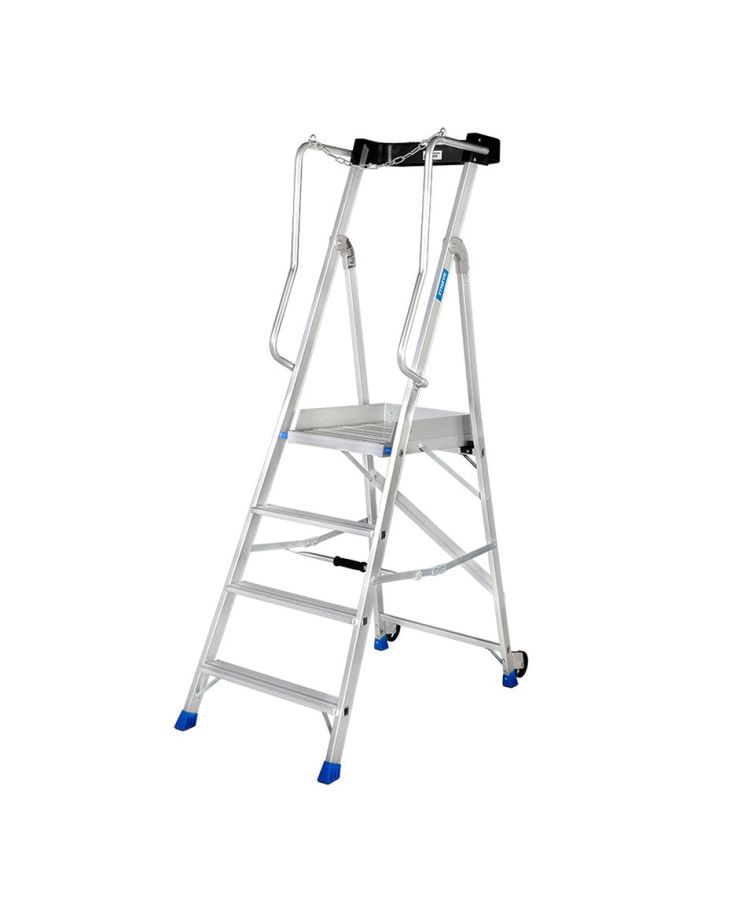 Gazelle Platform Ladder, G5804, Aluminium, 4 Steps, 3 Mtrs Height, 136 Kg