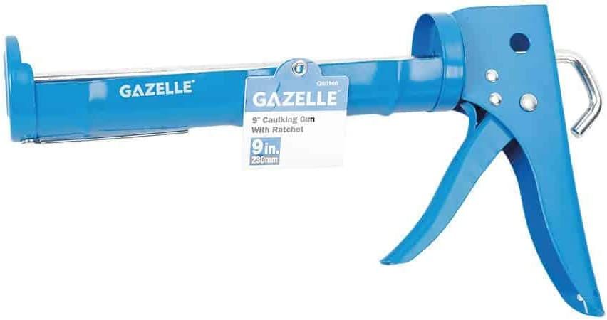 Gazelle Caulking Gun With Ratchet, G80140, 9 Inch