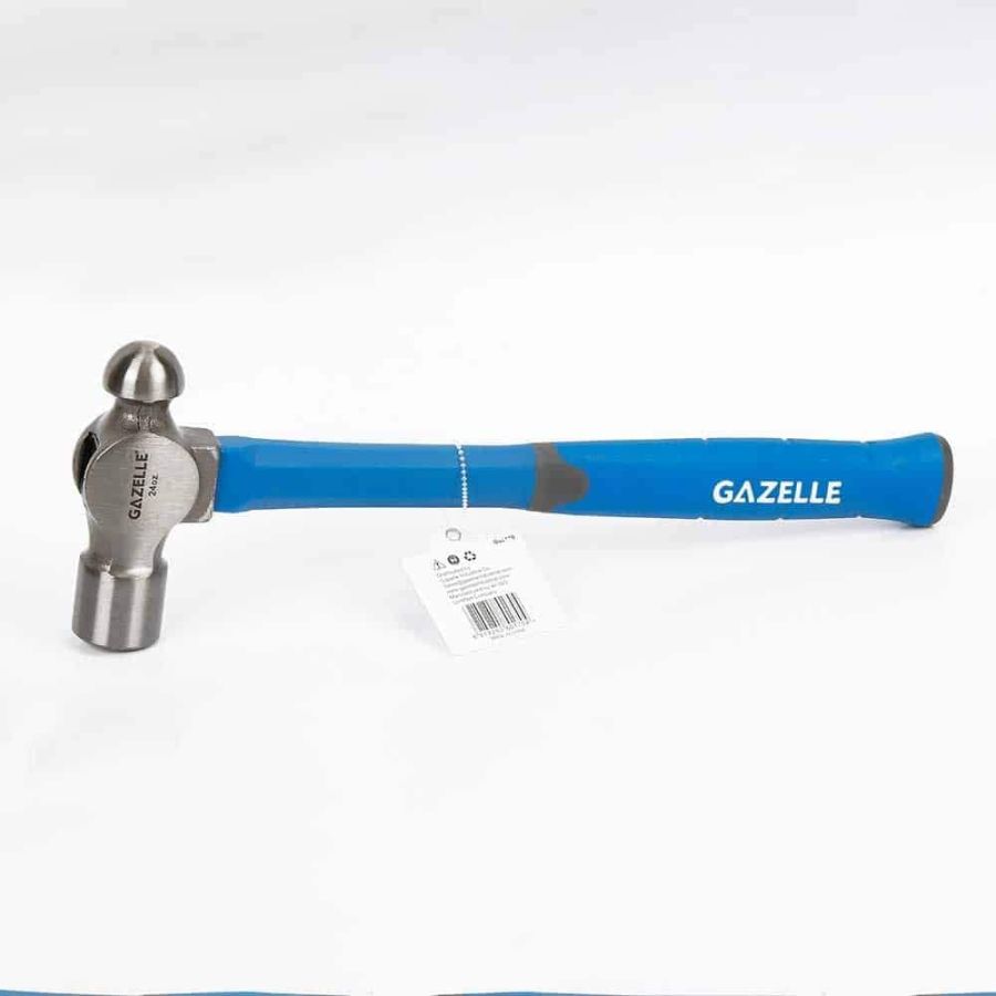 Gazelle Ball Pein Hammer With Fiberglass Handle, G80170, 24 Oz