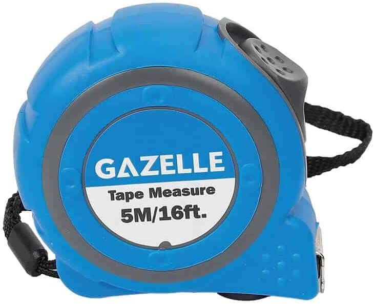 Gazelle Tape Measure With Rubber Cover, G80171, 5 Mtrs