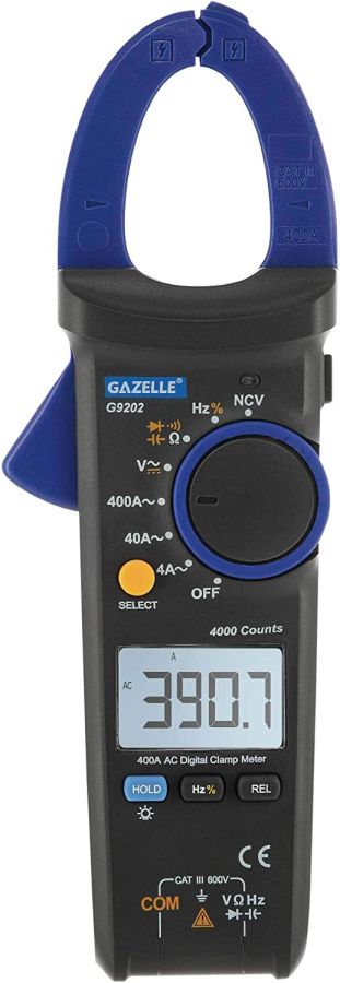 Gazelle Digital Clamp Meter, G9202, 400A