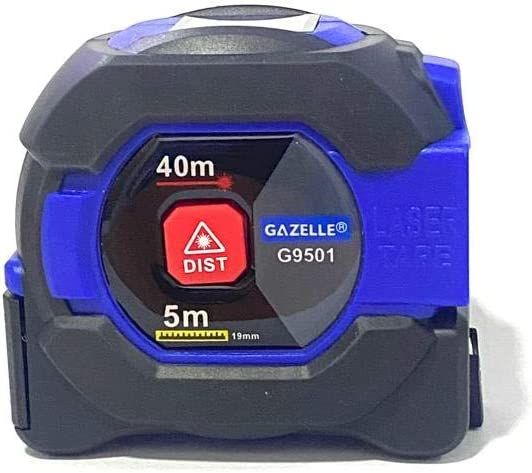 Gazelle Laser Distance Meter With 5 Mtrs Metric Tape, G9501, 40 Mtrs