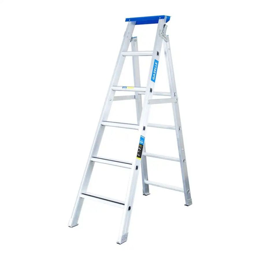 Gazelle 5ft Aluminium Step Ladder, G5105, Height 1.5m