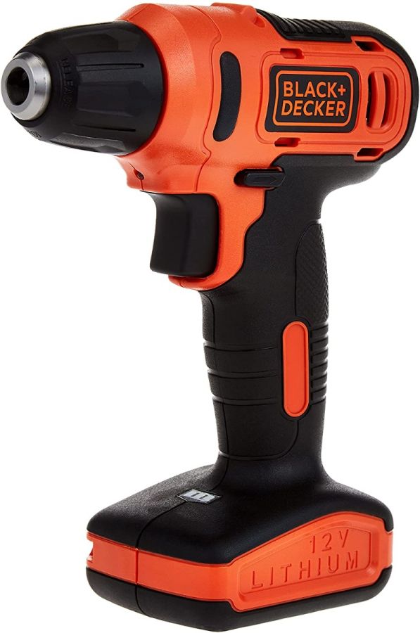 Black & Decker 12V 1.5Ah 900 RPM Cordless Drill Driver with 13 Pieces Bits Kitbox For Drilling and Fastening, LD12SP-B5, 2 Years Warranty