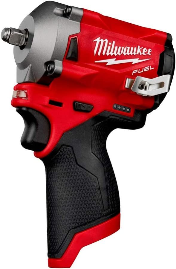 Milwaukee Stubby Compact Impact Wrench, M12FIW38-0, Fuel, 3/8 Inch, 12V