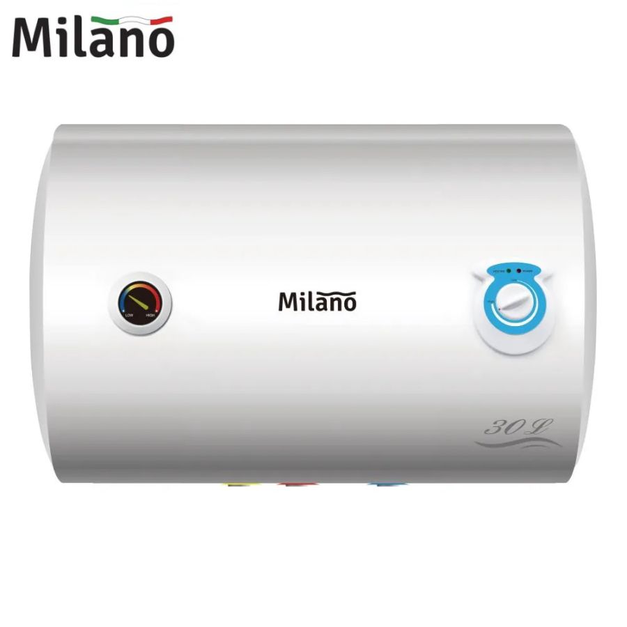Milano 30L/50L/80L Italian Design, 1.5kW Horizontal Electric Water Heater with 7 Years Warranty
