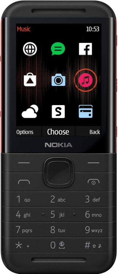 NOKIA 5310 Dual SIM Black/Red 8MB RAM 16MB 2G