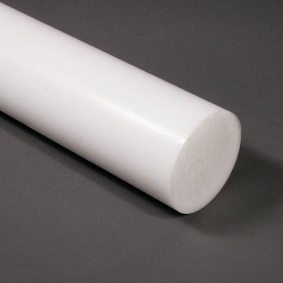 Licharz Round Nylon Rod, 25mm x 1Mtr, Grade PA6, Natural-White, Germany