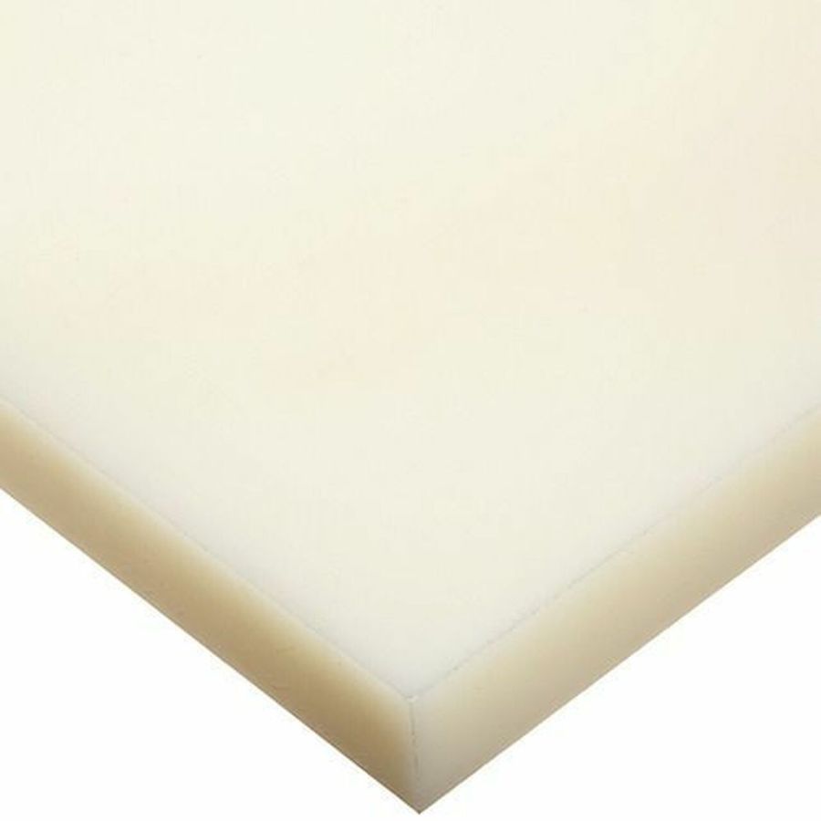 Licharz Polyamide Nylon Sheet, 50mm x 2Mtrs x 1Mtr, Grade PA6, Natural-White, Germany