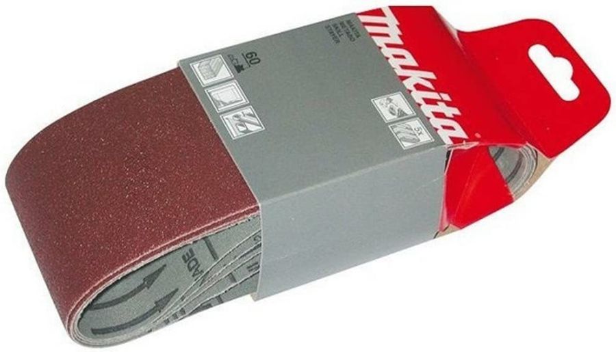 Makita Sanding Belt, P-37138, Grit P120, 76x457MM, PK5