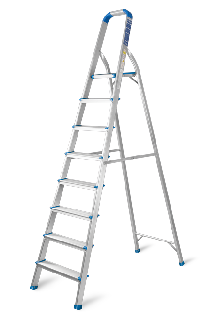 KT Plus 3+1 Steps Platform Ladder KTPFAL4 with 150 KG Loading Capacity, Height 1300mm and Width 430mm